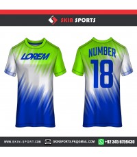 YELLOW BLUE DIGITAL SPLASH  SOCCER JERSEYS